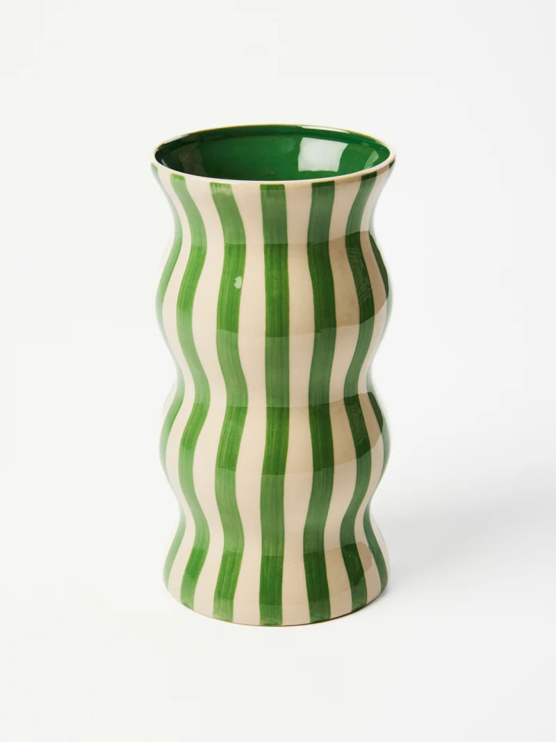 Palma Vase | Green Stripe
