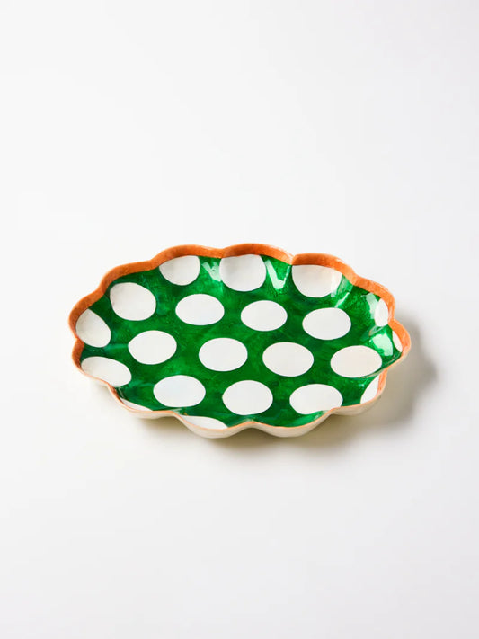 Paradis Tray | Scallop Green
