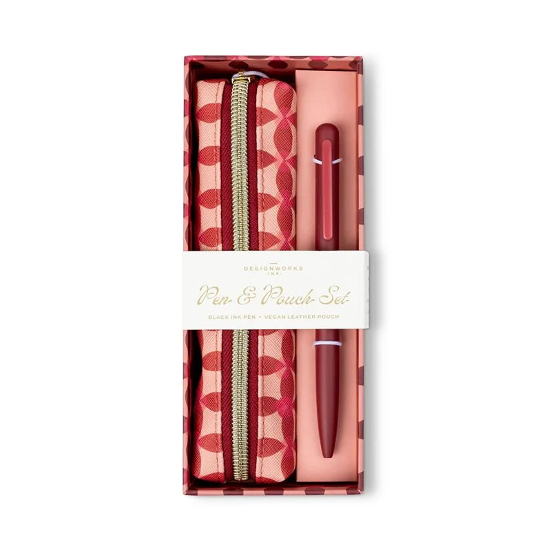 Pen + Pouch Set | Pinwheel Pink