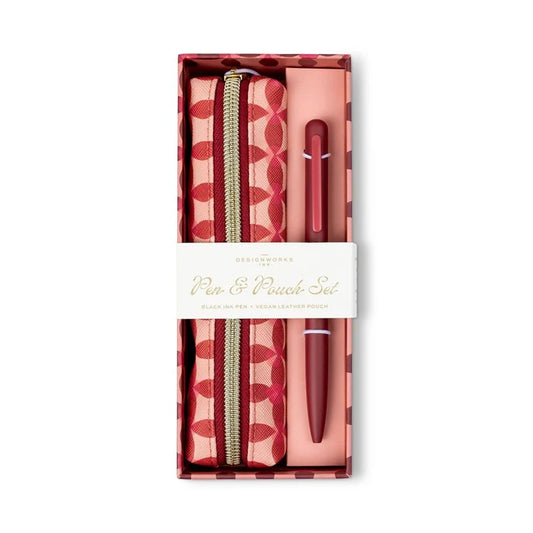 Pen + Pouch Set | Pinwheel Pink