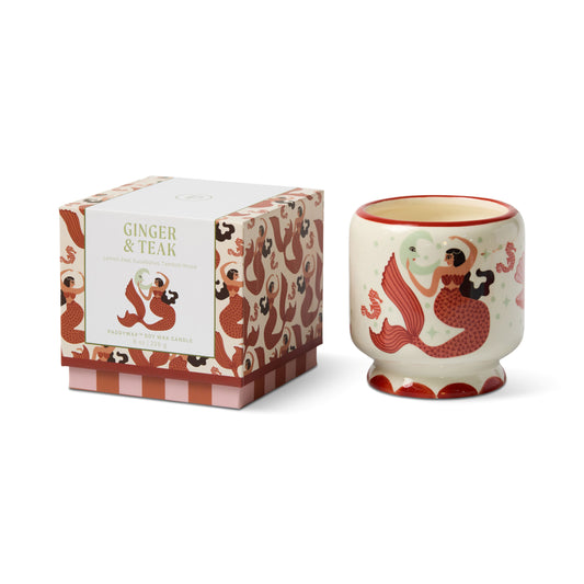 Adopo Ceramic Candle | Mermaid + Moon