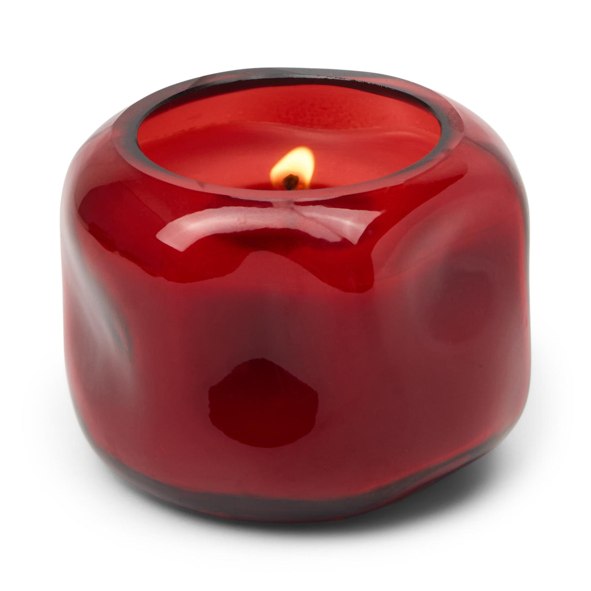 Basalt Glass Candle - Red 5oz
