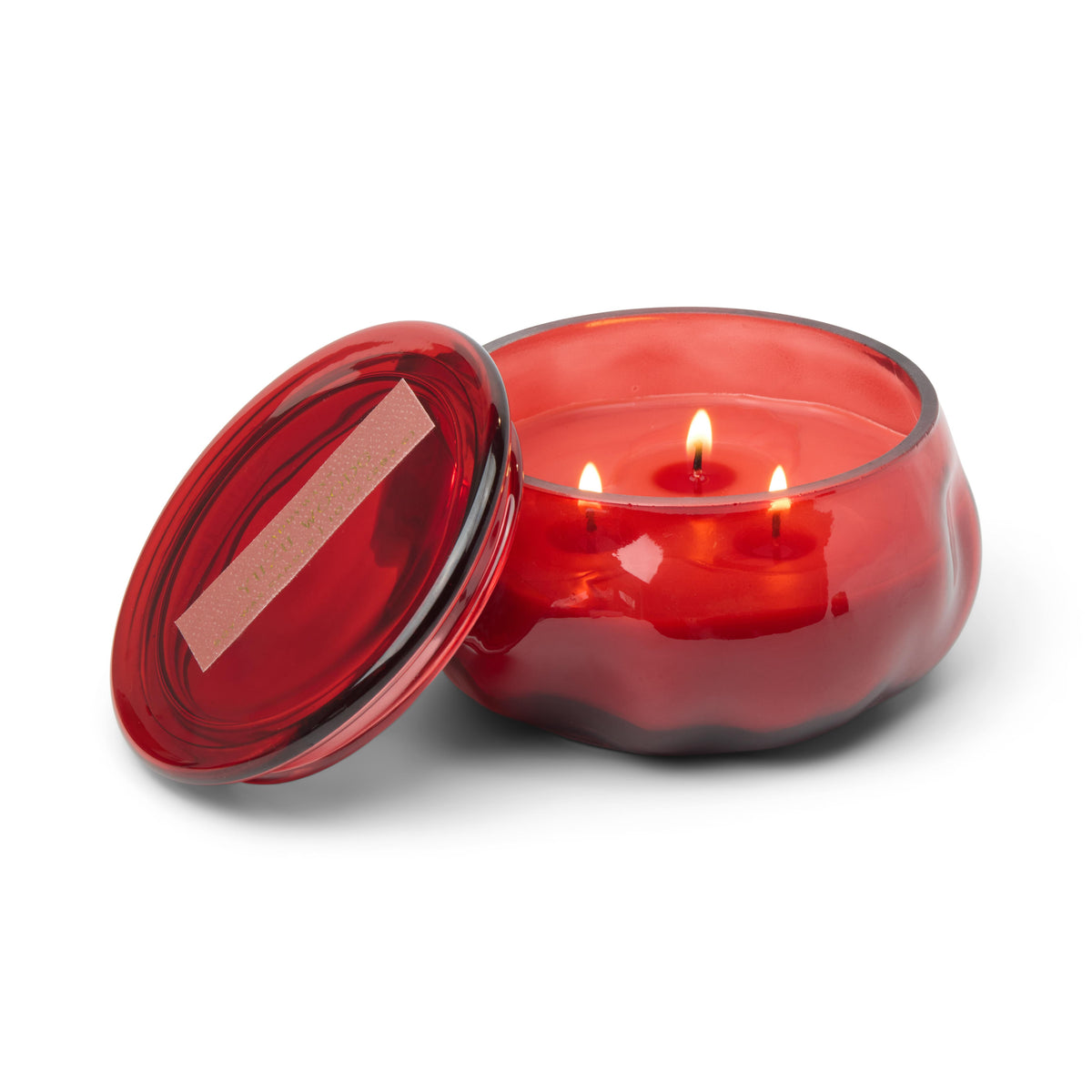 Basalt Glass Candle - Red