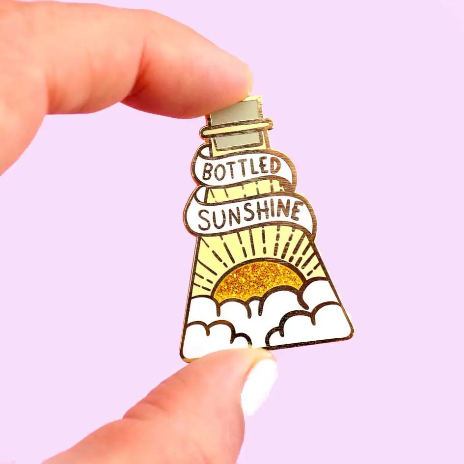 Bottled Sunshine Lapel Pin