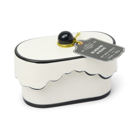 Cherie Candle | Black & Grey