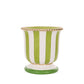 Grand Verdant Striped Planter
