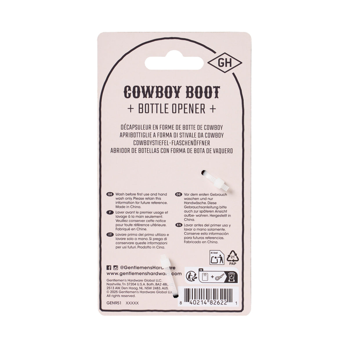 Cowboy Boot Bottle Opener