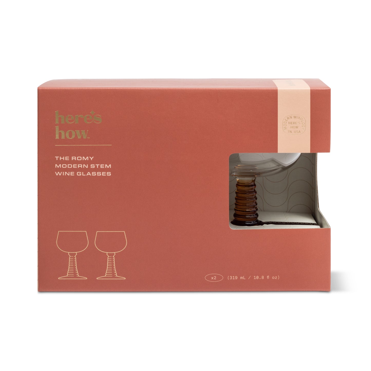 The Romy Wine Glasses | Amber
