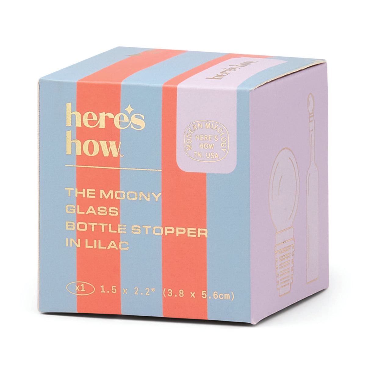 The Moony Bottle Stopper - Lilac