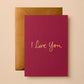 I Love You