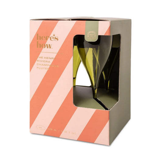 The Henry Champagne Glass | Olive
