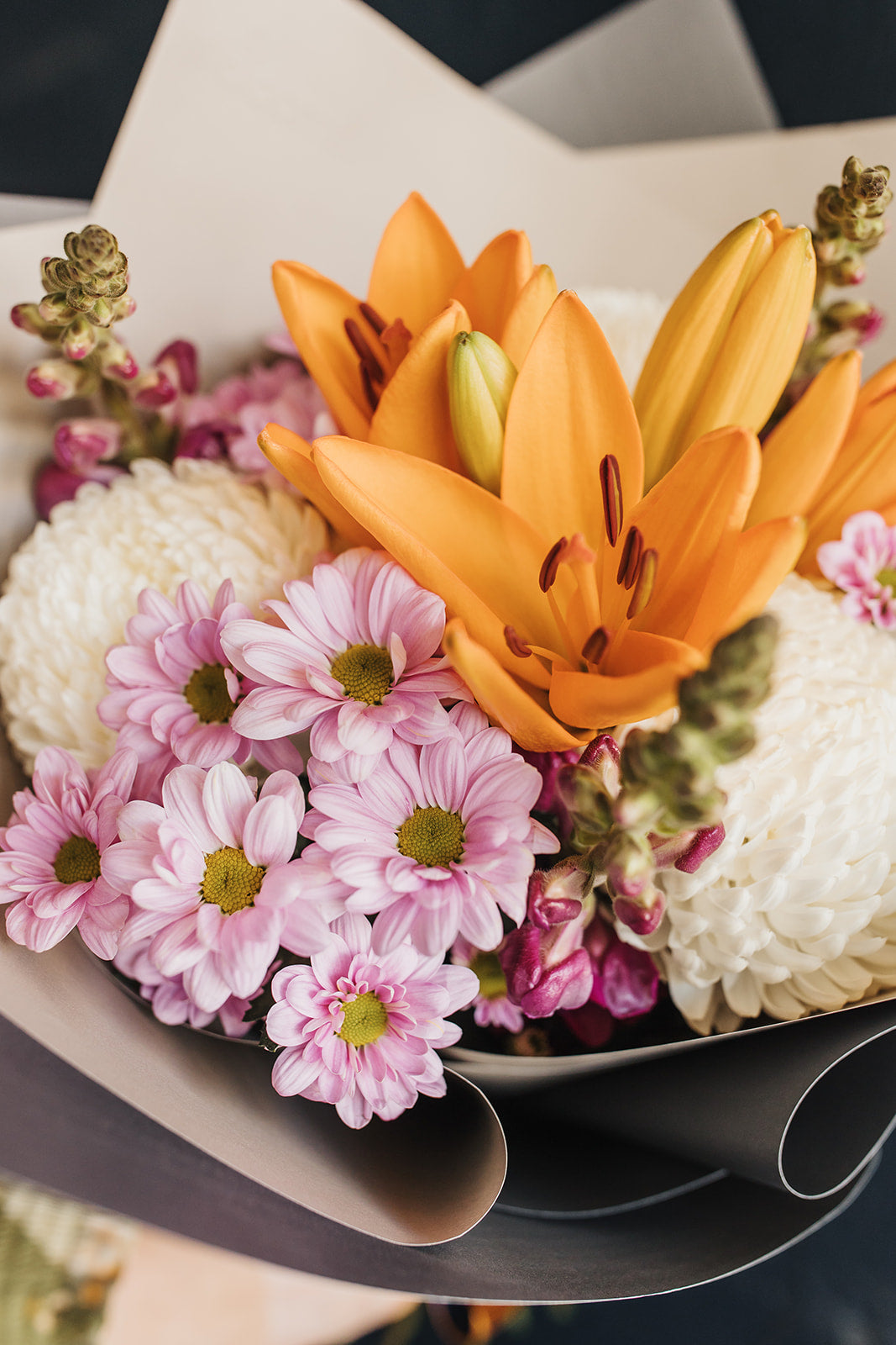 Up close look at the bold bloom bunch