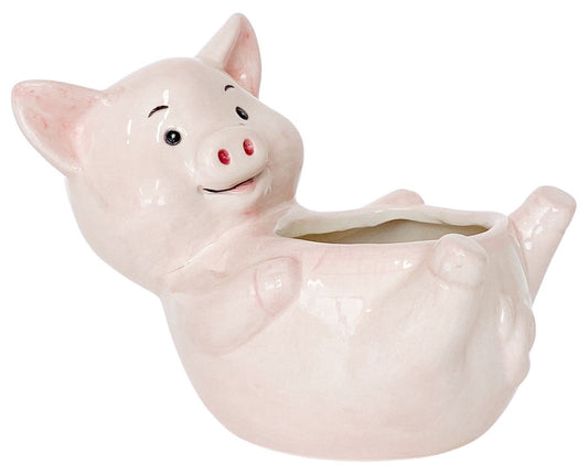 Reclining Pig Planter