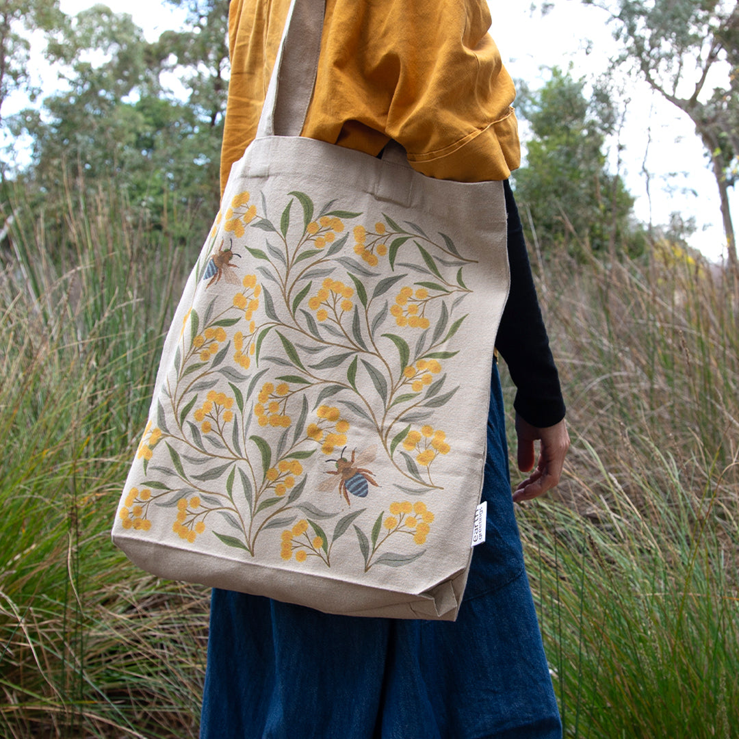 Tote Bag With Pockets | Wattle & Bee