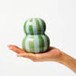 Fonda Vase | Green Blue Stripe