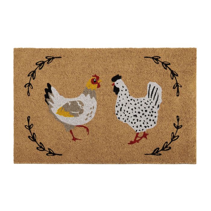 Henrietta Hen coir door mat