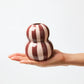 Fonda Vase | Burgundy Pink Stripe