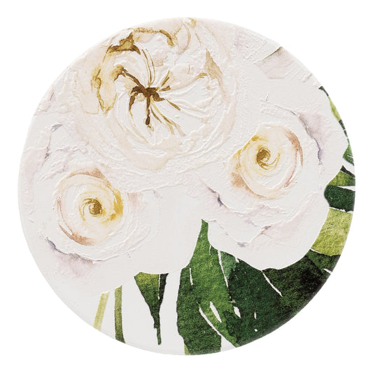 Greenhouse Rose Ceramic Coaster