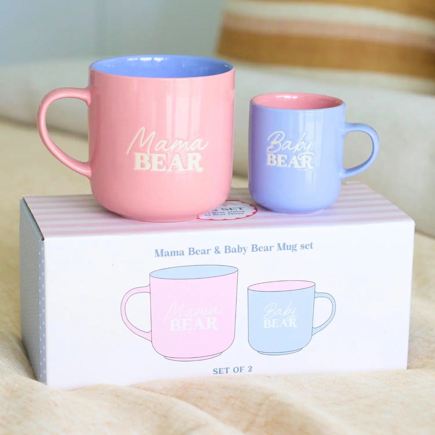 Mum & Baby Bear Mug Set