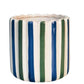 Maxine Stripe Planter | Blue & Green