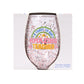 Teacher Glitter Wine Glass | Amazing