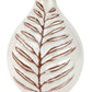 Blair Leaf Vase | White Sml