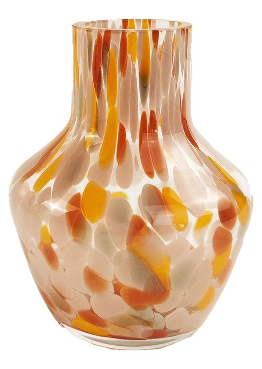 Jaslyn Speckle Glass Vase | Colourful