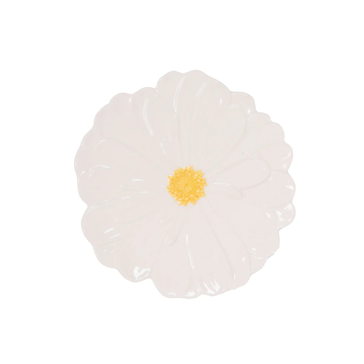 Zinnia Plate | White