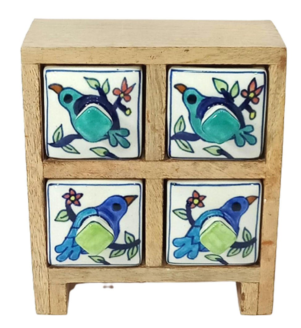 4 Drawer Bird Design Box