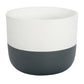 Reese Planter Pot | White\Charcoal