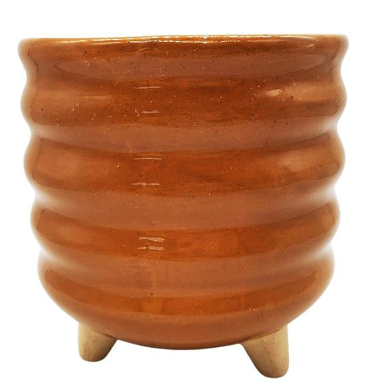 Shelby Planter with Legs Terracotta